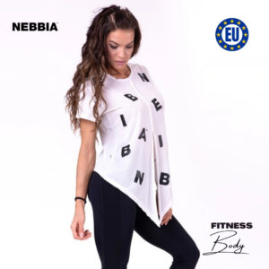 Nebbia Tied Knot Letters T-Shirt 680 - White | NEB-TKL680-W - Image 7